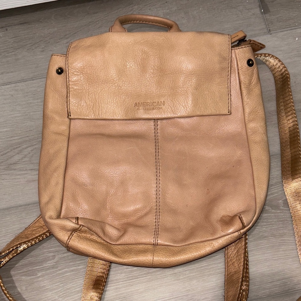 American Leather Tan Women's Backpack